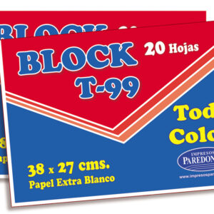 Block Dibujo Paredones Medium 99 1/8 20 hsj Extra Bco